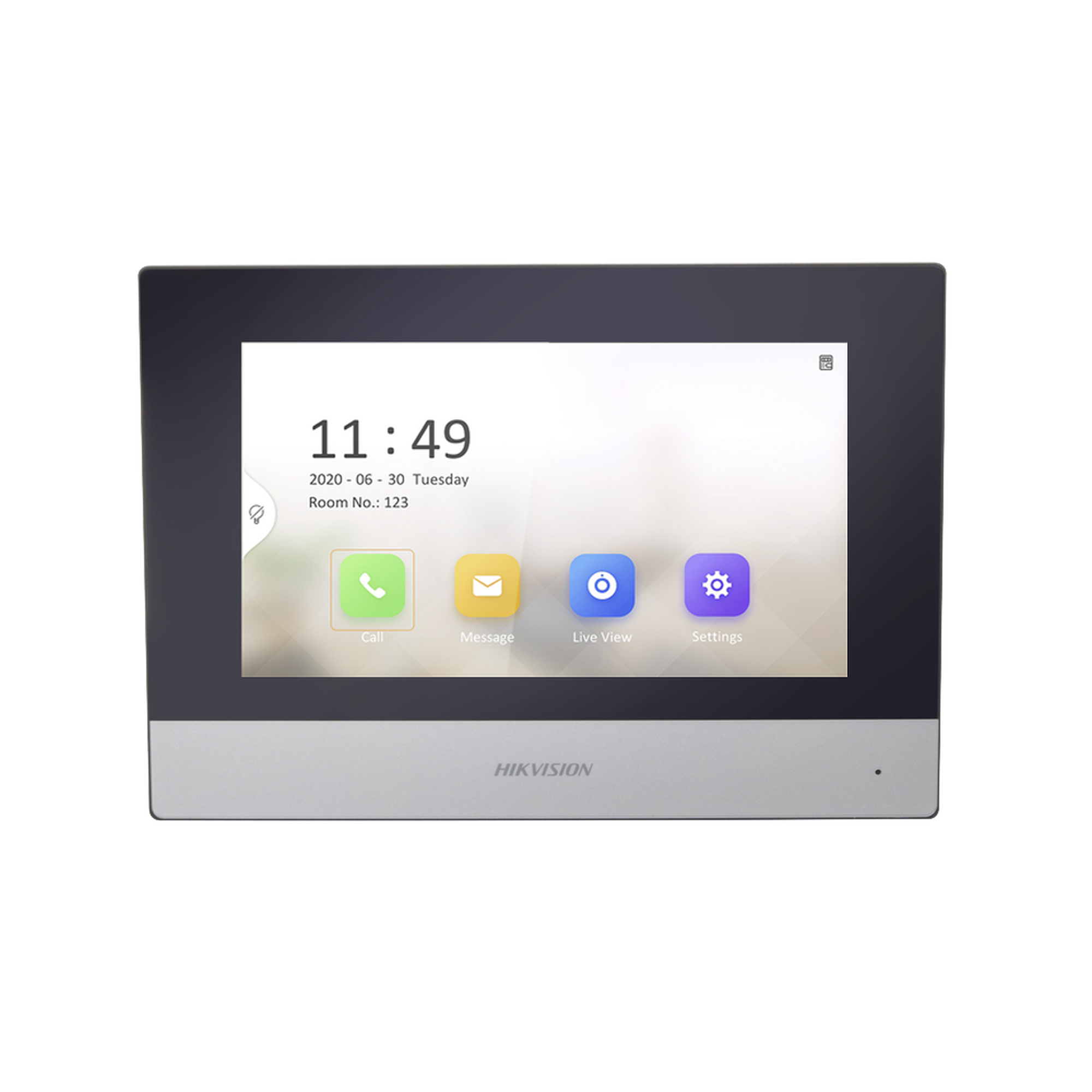 HIKVISION DS-KH6320-WTE1 Monitor IP WiFi Touch Screen 7″ para Videoportero IP, Vídeo en Vivo, PoE Estándar, Apertura Remota, Llamada Entre Monitores, Audio de dos vías, Policarbonato