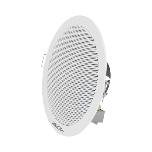 HIKVISION DS-QAE0206G1-V Altavoz Montaje en Plafón, 6 Watts, 100 V, Rejilla de Metal, Color Blanco, Uso Interior