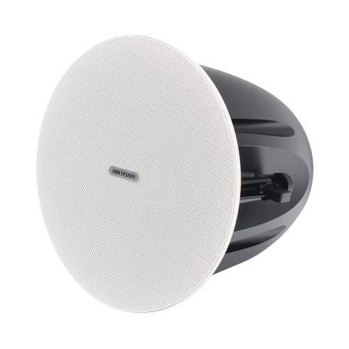 HIKVISION DS-QAZ0610G1 Altavoz de Techo, 2.5W – 10W, Tweeter 1.0 pulgadas + Woofer 6.5 pulgadas, Color Blanca, 100V | 70V, 8 ohms