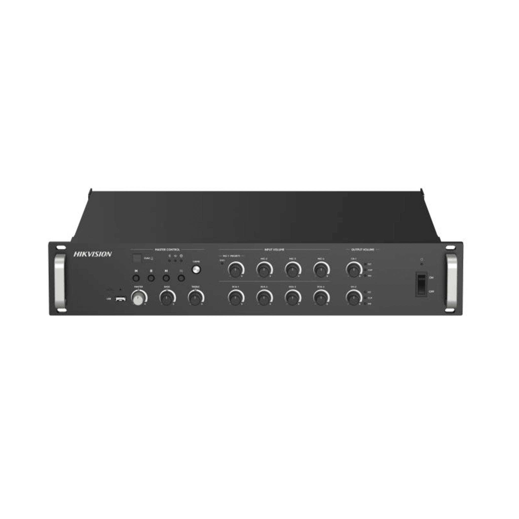 HIKVISION DS-QAZ1A500G1-VB2 Amplificador de Red 500 Watts, Tareas en Tiempo Real y Programadas, Audio 2-Canales Mezcla Salida, Protección de Cortocircuito y Sobrecorriente, Entrada de Audio Múltiple, Plásticos de Ingeniería Alto-Resistencia