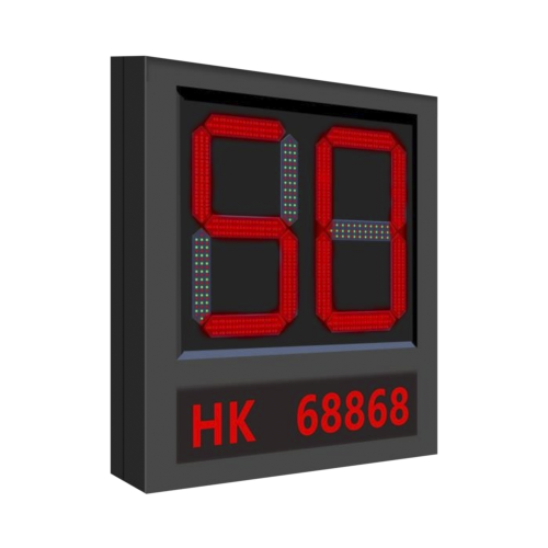 HIKVISION DS-TVL224-8-5EY Pantalla LED para Aplicación de Estacionamientos, Indicador de Estados como Exceso de Velocidad, Velocidad Normal