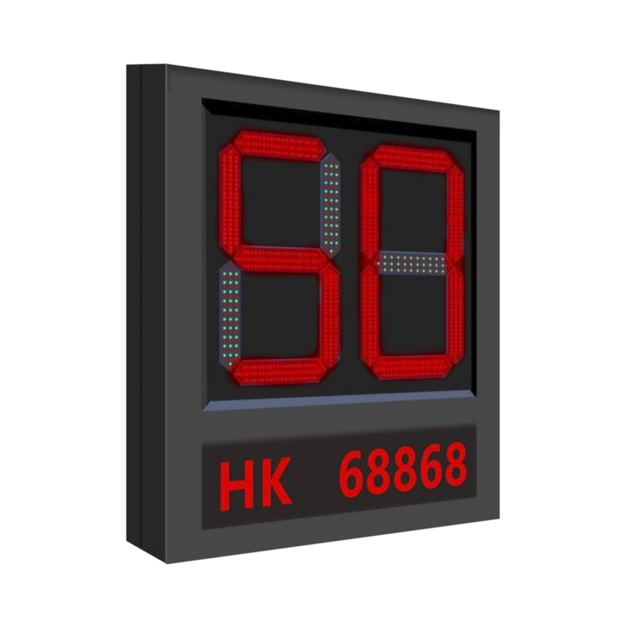 HIKVISION DS-TVL224-8-5EY Pantalla LED para Aplicación de Estacionamientos, Indicador de Estados como Exceso de Velocidad, Velocidad Normal