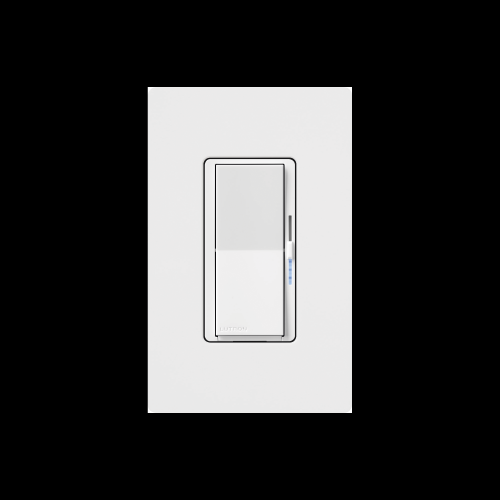 LUTRON CASETA WIRELESS DVRF6LWH (Caseta Wireless) DIVA Atenuador de pared. Aumenta/Disminuye Intensidad de Iluminación. No requiere cable neutro. 150W LED, 600W INC/HAL