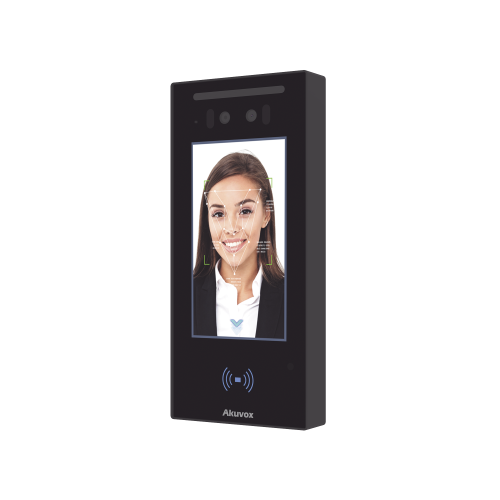 AKUVOX E16C Frente de Calle, Ideal para fraccionamientos, Administración 100% en la Nube, Notificación a APP, Llamada Telefónica, SIP, ONVIF /Reconocimiento Facial, QR y PIN para Visitas desde la APP, IP65, Bluetooth, NFC
