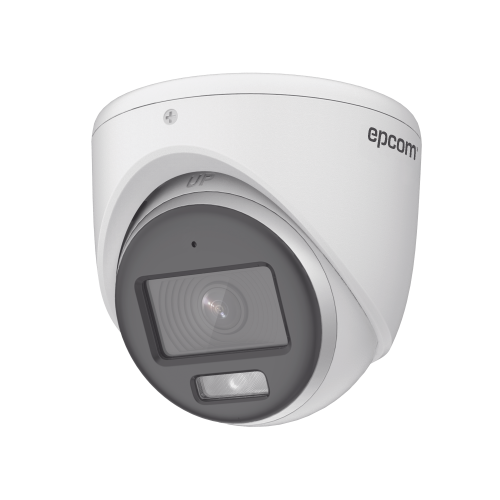 EPCOM PROFESSIONAL E3K-TURBO-C [ColorVu] Turret TURBOHD 3K (5 Megapixel), Lente 2.8 mm, Micrófono Integrado, Imagen a Color 24/7, 20 mts Luz Blanca, Exterior IP67, dWDR, 4 Tecnologías