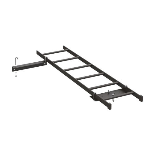 HOFFMAN E45RUBKIT Kit de Conexión de Rack a Pared, Con Escalerilla de 1.3 m de Largo y 12 in de Ancho, de Acero, Color Negro