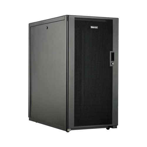 PANDUIT E6412B2 Gabinete Profesional de Telecomunicaciones, de Piso, 24 UR, 600 mm de Ancho y 1070 mm de Profundidad, Color Negro