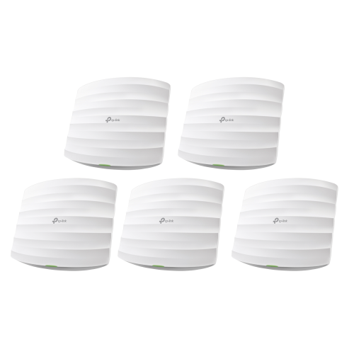 TP-LINK EAP245-KIT-5 Kit de 5 Puntos de Accesso Omada doble banda 802.11ac, MU-MIMO, PoE af y PoE Pasivo, soporta hasta 100 clientes, hasta 1350 Mbps.
