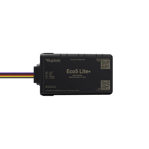 RUPTELA ECO5LITEPLUS Rastreador Vehicular y Monitoreo de Flota, IP68, BLE 5.0 y GNSS, LTE CAT1 y LTE-M con Respaldo 2G, GNSS U-blox, MiKado IP54, Acelerómetro de 3 Ejes, Suministro 9-32 V, Batería Interna