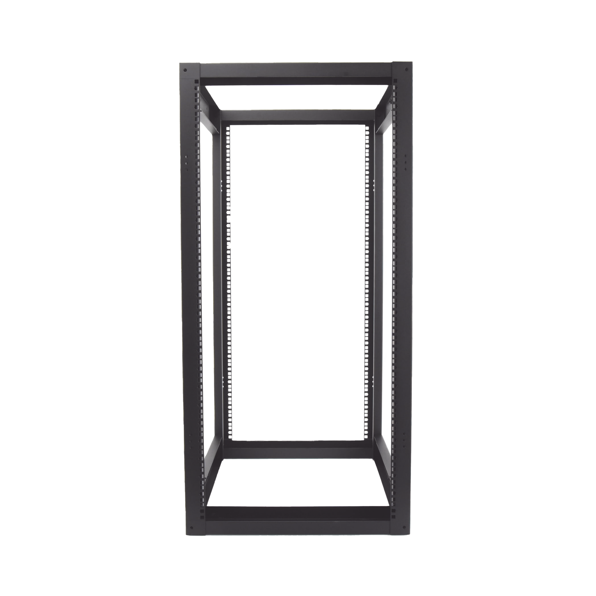 LINKEDPRO BY EPCOM EI-QR-3224-R2 Rack Estándar 19″ de 4 Postes, Acero, 24 Unidades, Profundidad Ajustable.