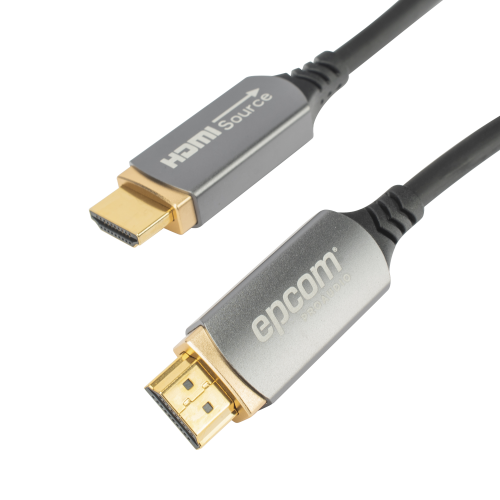 EPCOM PROAUDIO EP-FOH-8K-15M Cable HDMI de Fibra Óptica de 15m | Alta Definición | Version 2.1 | Alta velocidad 18Gbps | 8K@60Hz | HDCP 2.2 | Resistente a EMI y RFI
