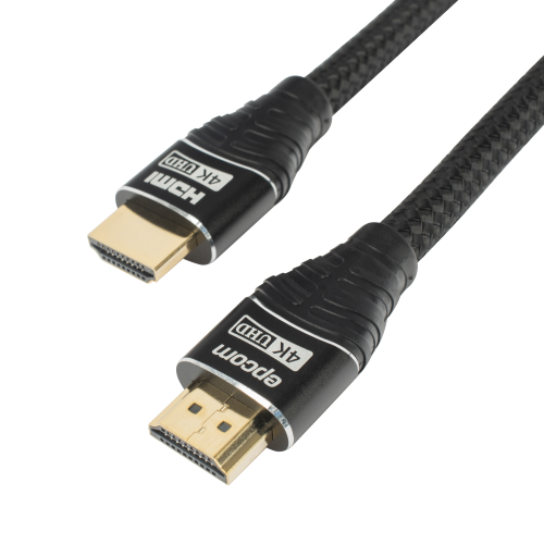 EPCOM PROAUDIO EP-RH-4K-3M Cable HDMI de 3m | Alta Definición | Longitud | Version 2.0 | Alta velocidad 18Gbps | 4K@60Hz | Conectores Chapados en Oro | Tipo Redondo