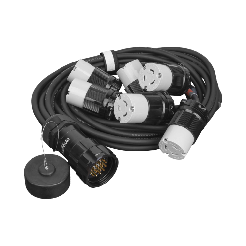 EPCOM PROAUDIO EP-SOC-L6FO TOMACORRIENTE TIPO SOCAPEX CON DERIVACIÓN A 6 TOMAS TIPO NEMA L6