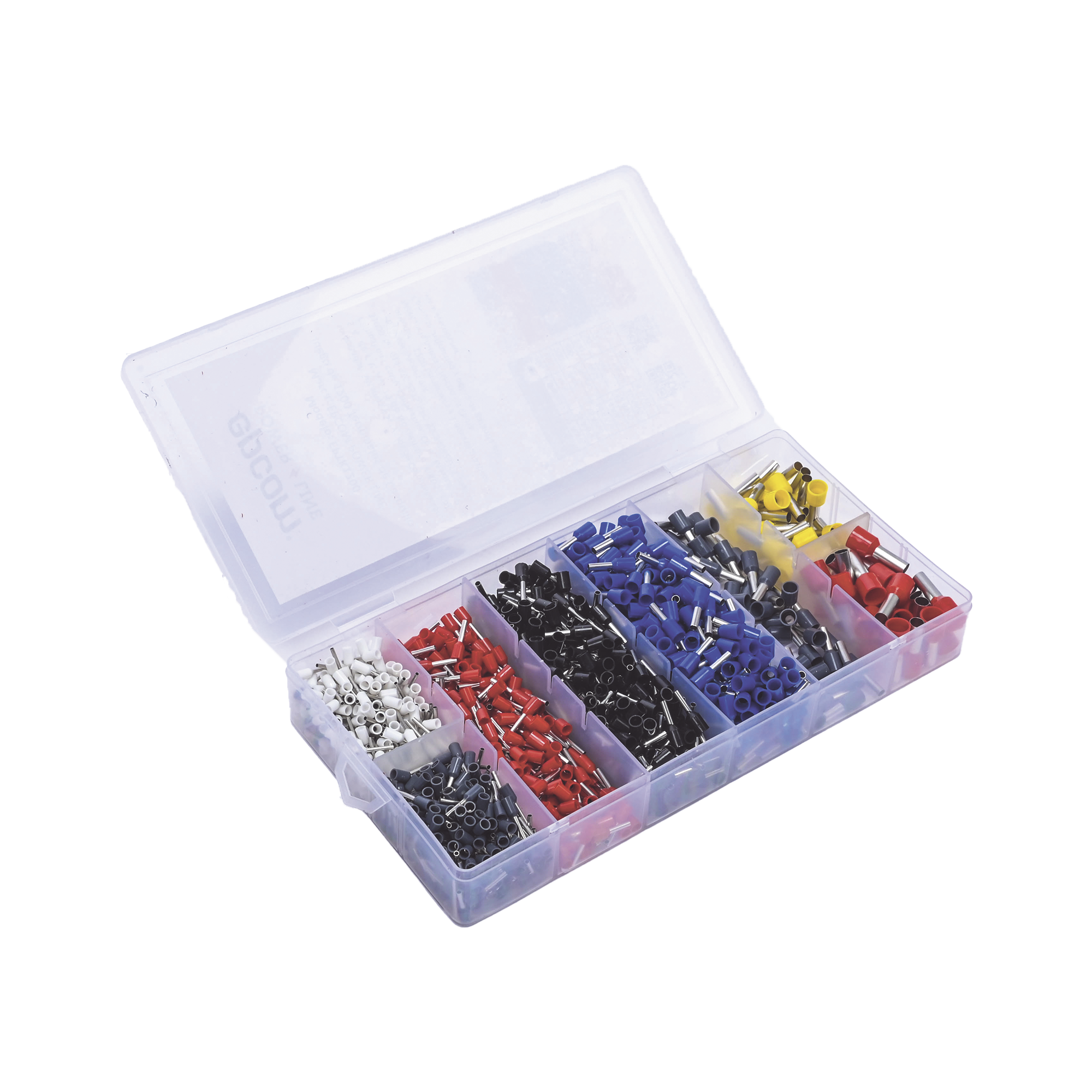 EPCOM POWERLINE EP-TK-1200 Juego de 1200 Terminales tipo Casquillo/Ferul para Cable Eléctrico 0.5 a 10.0 mm2.