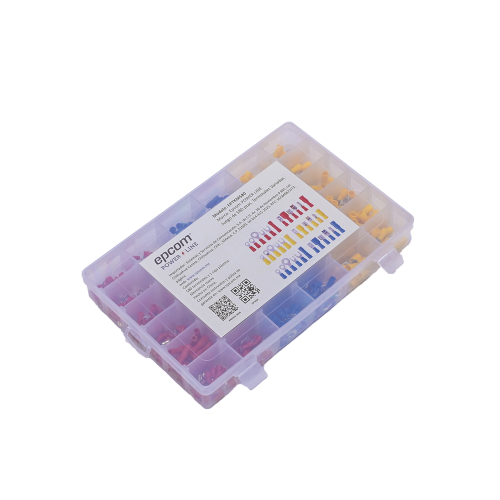 EPCOM POWERLINE EP-TKM-580 Juego de 580 pzas. Terminales Variadas con Forro y Caja de Almacenamiento.