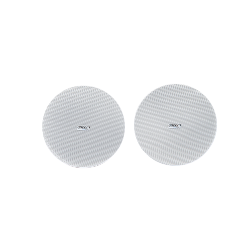 EPCOM PROAUDIO EP206TB Kit de Bocinas de plafón 6.5in | Conexión Bluetooth | 2 x 20W | Frameless | Bocina Pasiva + Bocina Activa |