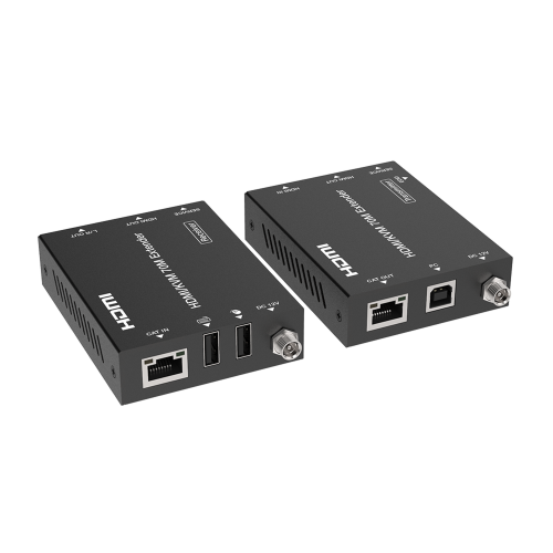 EPCOM PROAUDIO EPC-EDB70K Kit Extensor HDMI con KVM | 70m | 4K2K@60Hz | 4:4:4 | HDMI2.0b y HDCP 2.2 | Salida de Audio 3.5mm | Admite PoC | Admite USB 1.1