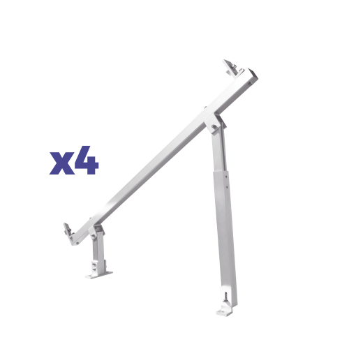 EPCOM POWERLINE EPLAMO011X4PRO Caja de accesorios de aluminio anodizado para montaje VEKTOR8RPRO , arreglo 1X4 para techo
