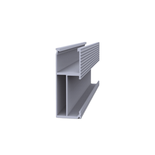 EPCOM POWERLINE EPLSR84050 Riel 8 para montaje de módulos fotovoltaicos de aluminio anodizado de 4050mm.