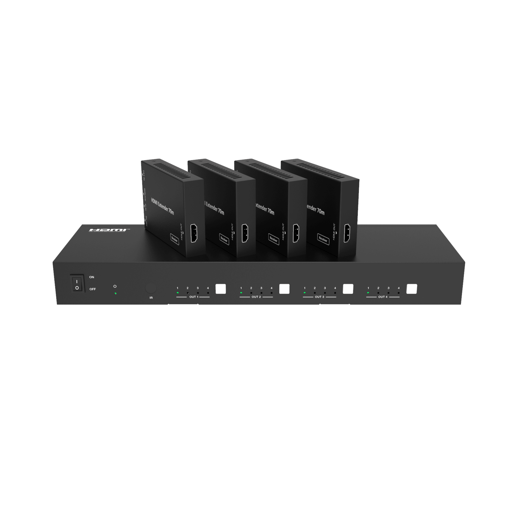 EPCOM PROAUDIO EPP-MXB44D70M Extensor 4×4 HDMI sobre CAT 70 metros