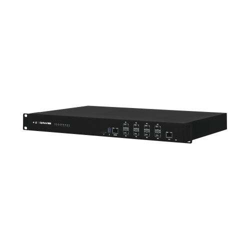 UBIQUITI ER-8-XG EdgeRouter INFINITY de 8 puertos SFP+ 10 G + 1 puerto RJ45 Gigabit, throughput 80 Gbps, 16 núcleos y 16 GB RAM , fuentes de alimentación modulares Hot-Swappable