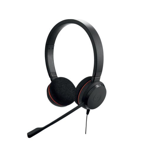 JABRA EVOLVE-20-DUO-MS Jabra Evolve 20 Duo con conexión USB, micrófono con cancelación de ruido de última generación, configuración Plug and Play, Certificación Microsoft Teams (4999-823-109)