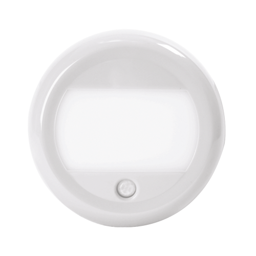 ECCO EW0204 Luz de cortesía circular LED para iluminación de interiores con sensor de movimiento PIR