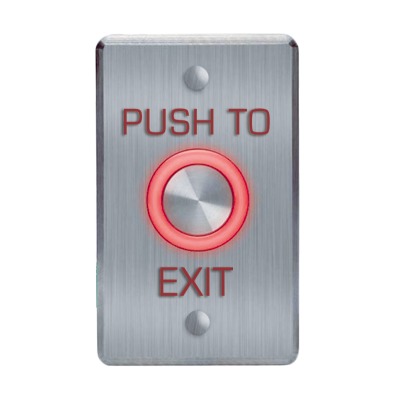 ROSSLARE SECURITY PRODUCTS EX-06E-0 Botón de salida Piezo-eléctrico/ con temporizador, color de LED configurable/ IP65.