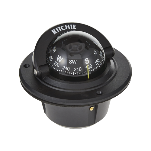 RITCHIE F-50 Brújula serie Explorer en color negro, con iluminación nocturna color verde.