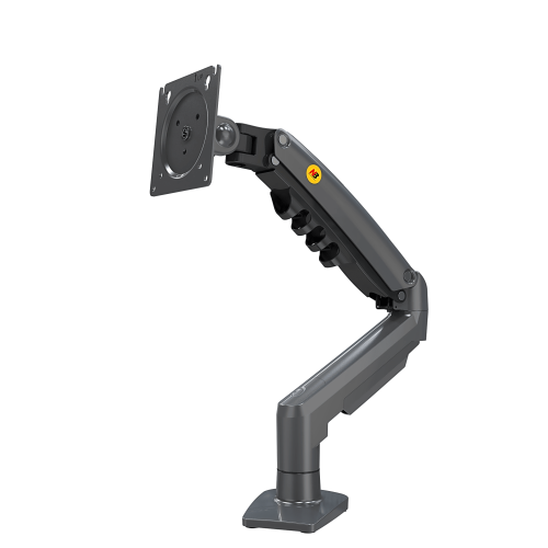 NB-EPCOM F80NB Brazo Ajustable para Monitor Ergonómico, Compatible con Monitores de 17″ – 30″, Capacidad de Peso hasta 9 kg, Rotación 360°, Inclinación +85° a -30°, Giro 180°, Ajuste de Resorte de Gas, Color Gris