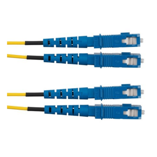 PANDUIT F923RSNSNSNM003 Jumper de Fibra Optica Monomodo 9/125 OS2, SC-SC Duplex, OFNR (Riser), Color Amarillo, 3 Metros