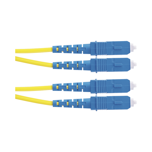 PANDUIT F923RSNSNSNM005 Jumper de Fibra Optica Monomodo 9/125 OS2, SC-SC Duplex, OFNR (Riser), Color Amarillo, 5 Metros
