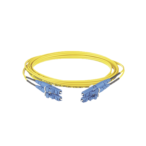 PANDUIT F92ERLNLNSNM015 Jumper de Fibra Optica Monomodo 9/125 OS2, LC-LC Duplex, OFNR (Riser), Color Amarillo, 15 Metros