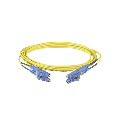 PANDUIT F92ERLNLNSNM030 Jumper de Fibra Optica Monomodo 9/125 OS2, LC-LC Duplex, OFNR (Riser), Color Amarillo, 30 Metros