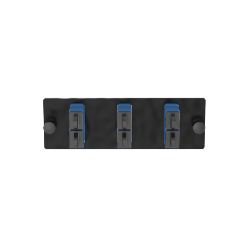 PANDUIT FAP3WBUDSCZ Placa Acopladora de Fibra Optica FAP, Con 3 Conectores SC Duplex (6 Fibras), Para Fibra Monomodo OS1/OS2, Color Azul