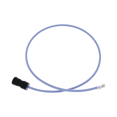 PANDUIT FC-ICCP1MBU Cable de Conexión en Campo Jack a Plug RJ45, Categoría 6A, CMP (Plenum), 1 Metro, Color Azul