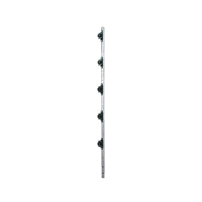 YONUSA FENCEPOST3 Poste de 1.2 m fabricado en tubo de acero galvanizado con 5 aisladores de paso