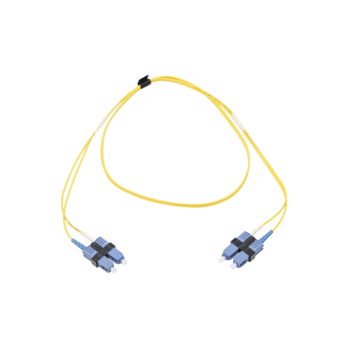 SIEMON FJ2-SCUSCUL-01 Jumper de Fibra Óptica Monomodo (OS2), XGLO, SC/UPC-SC/UPC Duplex, OFNR, Color Amarillo, 1 Metro