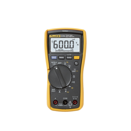FLUKE FLUKE-117 Multímetro Digital para Electricista, con Detector de Voltaje sin Contacto, Uso con Voltaje Máximo de 600 V, Pantalla LED Retroiluminada