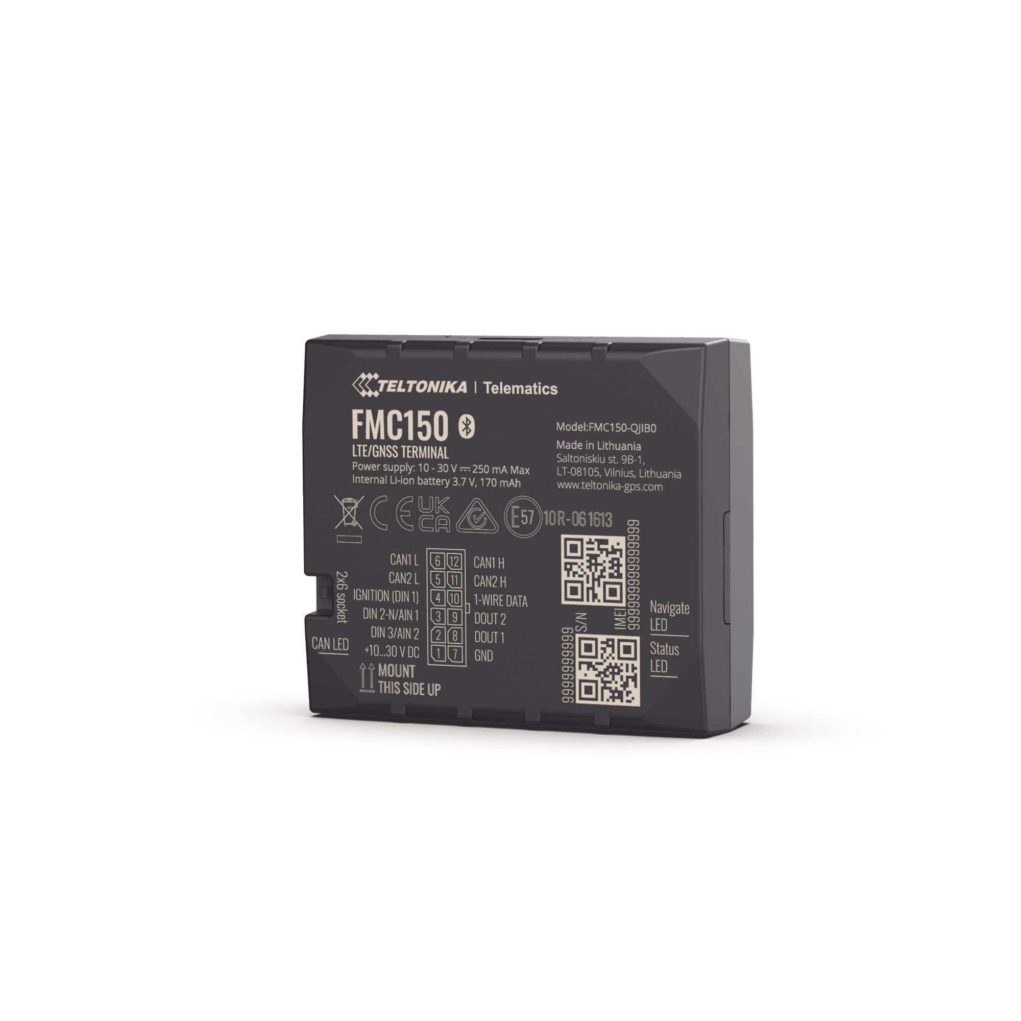TELTONIKA FMC150 Avanzado Rastreador Vehicular (GPS) 4G LTE Cat 1 Con Lectura Can, Bluetooth y Múltiples Entradas y Salidas Digitales