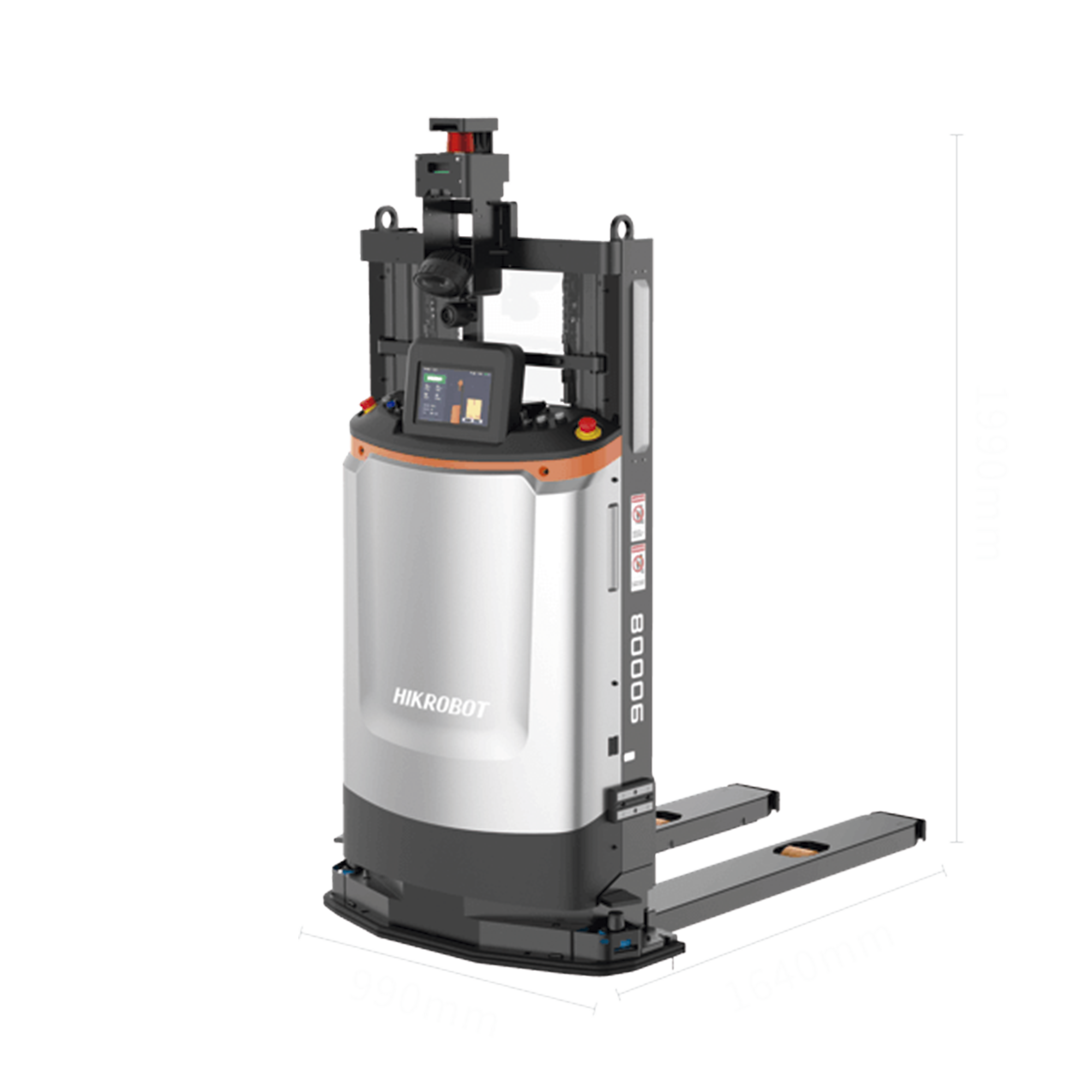 MONTACARGAS AUTOMATIZADO FMR-F4-1000C PARA TRANSFERENCIA AUTOMÁTICA DE CONTENEDORES Y PALLETS CON SISTEMA DE NAVEGACIÓN INTELIGENTE ALTA CAPACIDAD DE CARGA CONEXIÓN WIFI SEGURIDAD MULTINIVEL PARA ALMACENES Y CENTROS DE DISTRIBUCIÓN