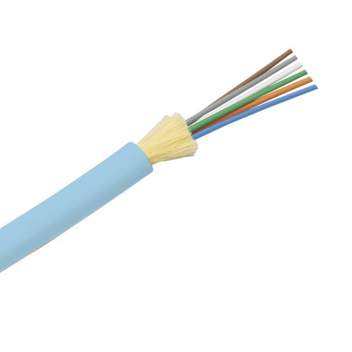 PANDUIT FODPZ06Y Cable de Fibra Óptica de 6 hilos, Multimodo OM4 50/125 Optimizada, Interior, Tight Buffer 900um, No Conductiva (Dieléctrica), OFNP (Plenum), Precio Por Metro