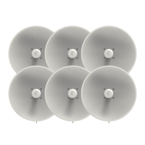 CAMBIUM NETWORKS FORCE-300-25L-6-PACK Paquete de 6 ePMP Force 300-25L para zonas con alta interferencia, hasta 400+ Mbps, 4910 – 6200 MHz, 802.11 AC Wave2, Antena de 25 dBi, baja latencia