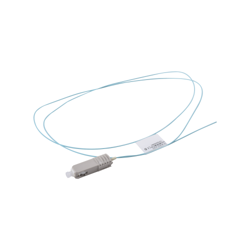SIEMON FP1B-SC5L-01AQ Pigtail de Fibra Óptica SC Simplex, Multimodo OM3 XGLO 50/125, OFNR, Color Aqua, 1 Metro