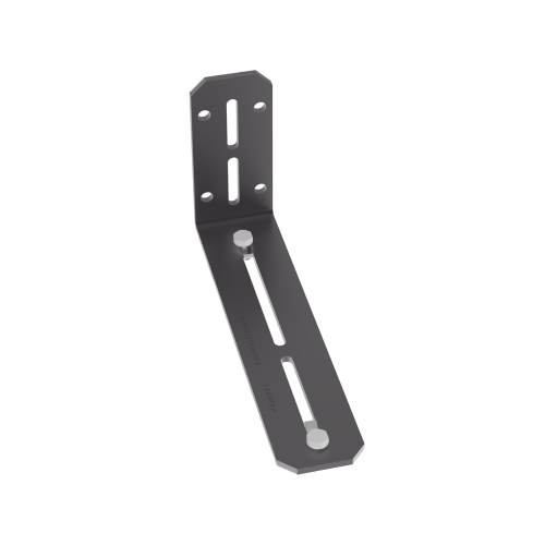 PANDUIT FR6LB Soporte en L de Montaje a Pared, o Parte Frontal o Posterior de Gabinetes, para Canaletas FiberRunner 4X4 o 6×4, Color Negro