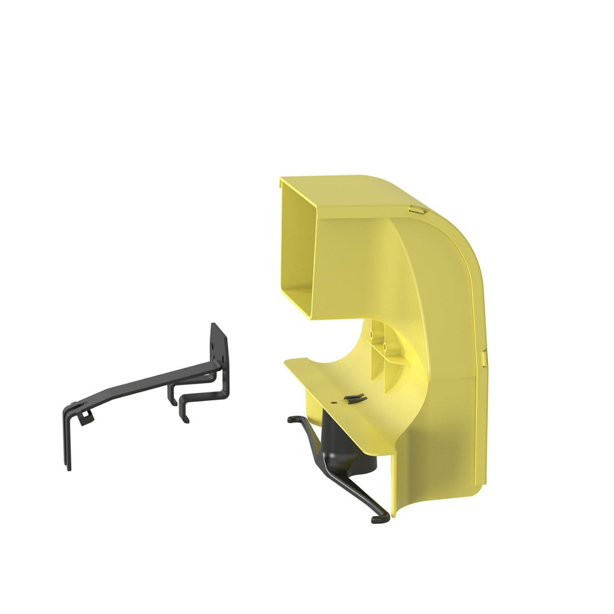 PANDUIT FRSPJ4X4LYL Bajada Para Canaleta FiberRunner™, Uso con Medidas 4×4, 6X4, 12X4, o 24X12, Con Reducción a 4X4, Color Amarillo