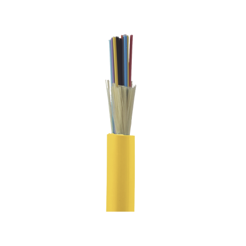PANDUIT FSDP924Y Cable de Fibra Óptica de 24 hilos, Monomodo OS2 9/125, Interior, Tight Buffer 900um, No Conductiva (Dieléctrica), OFNP (Plenum), Precio Por Metro