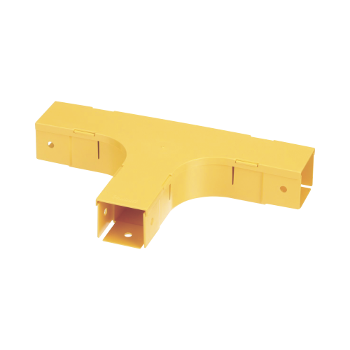 PANDUIT FT2X2LYL Accesorio en T Horizontal, Con Ángulos a 90º, Para Canaletas FiberRunner™ 2X2, Color Amarillo