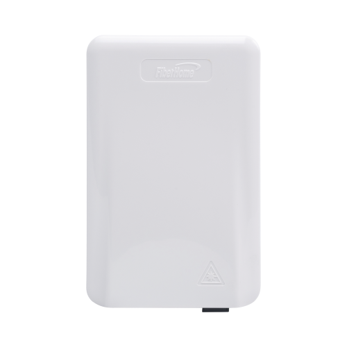 FIBERHOME FTB-506 Caja Terminal de Fibra Óptica (Roseta) con 2 acopladores SC/APC, blanca