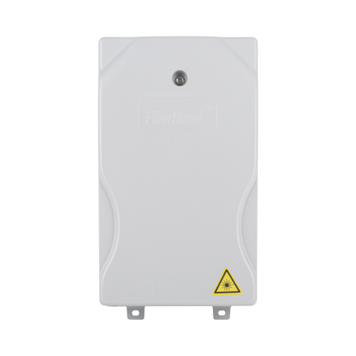 FIBERHOME FTB-522-SCA Caja Terminal de Fibra Óptica para instalación en interior, montaje en pared, 8 acopladores SC/APC monomodo, hasta 24 empalmes